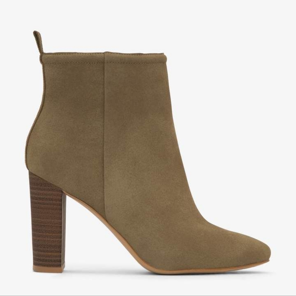 Matt & Nat Taminda High Heel Ankle Boots (Olive, Size 40) - BNIB